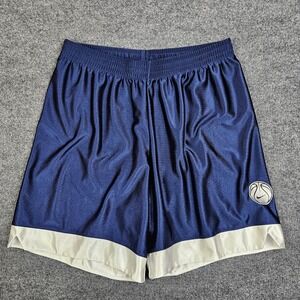 Vintage Nike Dazzle Basketball Shorts Men's L Shiny Silky 90s Blue Team Sports